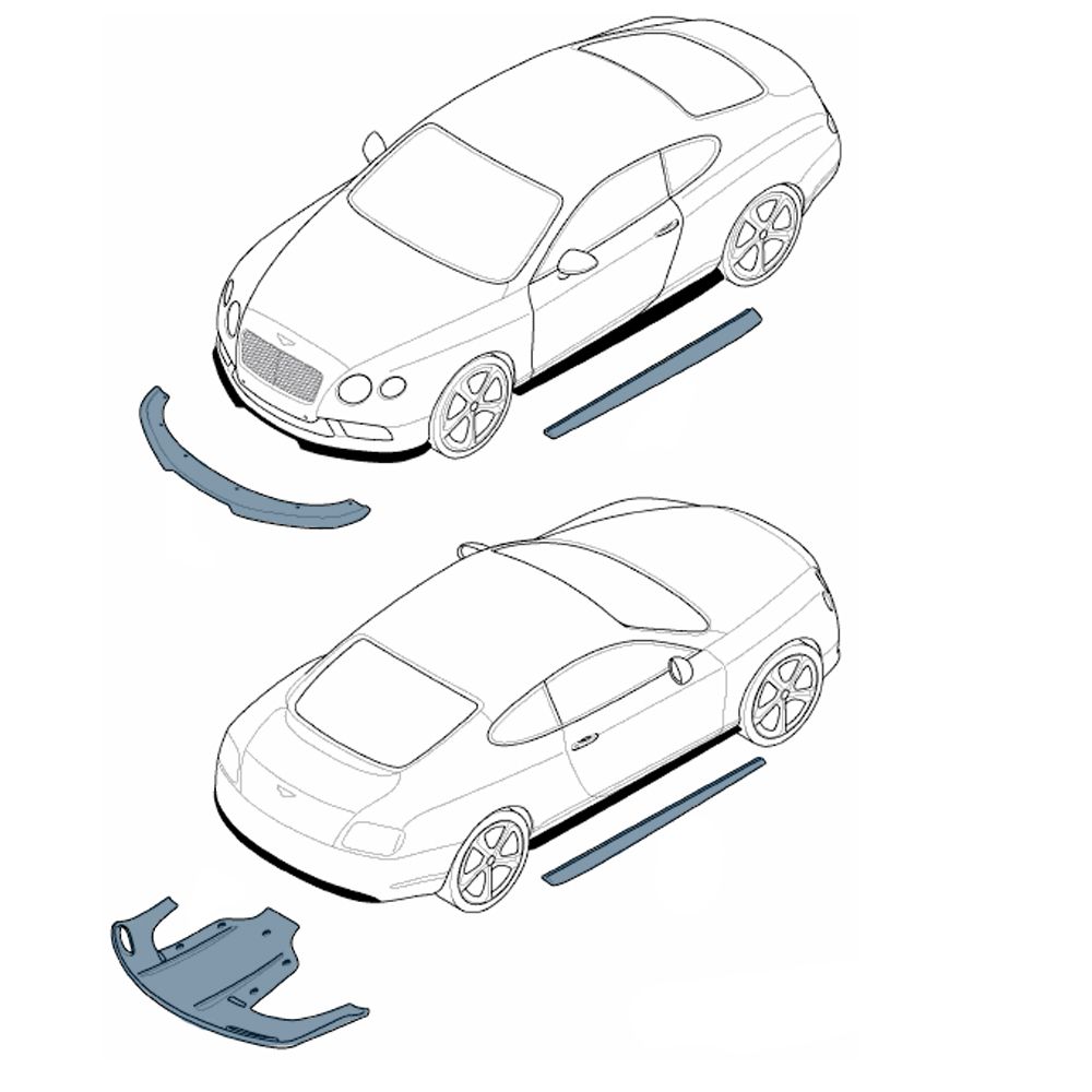 Bentley Mulliner styling spec GTC 2002 - 2015, OEM, Part number: 3W7071600