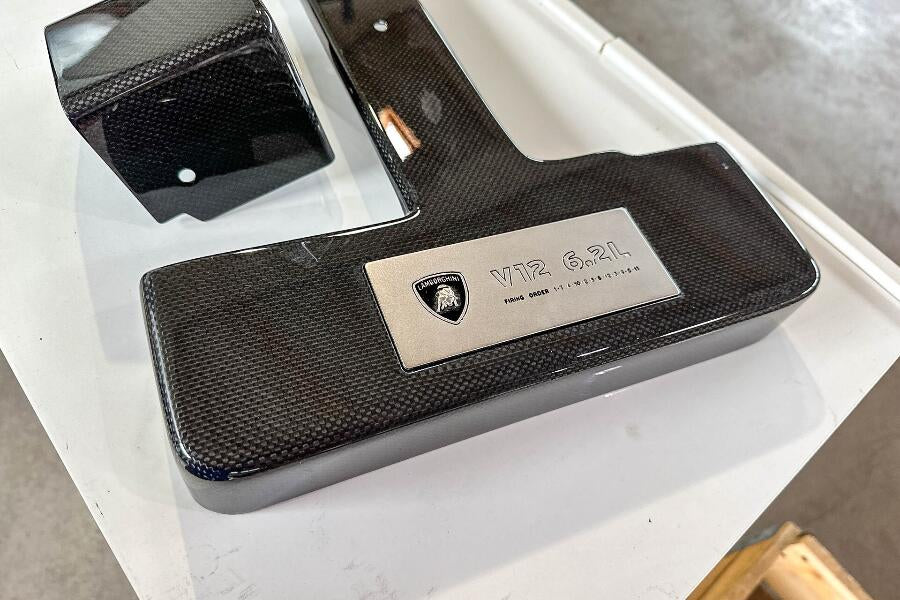 Lamborghini Murcielago Carbon fiber engine cover, OEM, Part number: 20010156