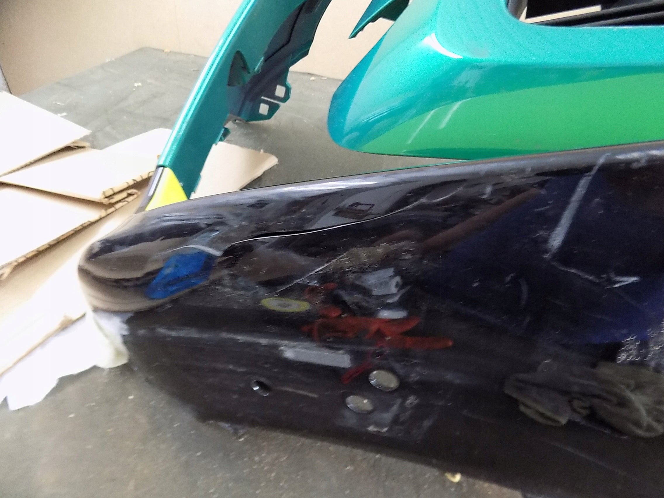 Aston Martin DBX 707 front bumper with lower spoiler, OEM, Part number: NY8317D957A