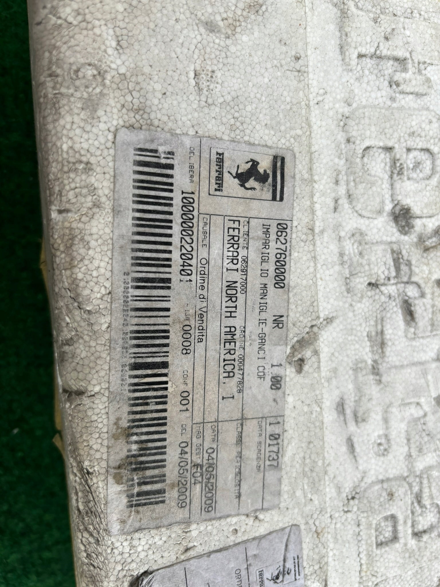 Ferrari F40 Lock Set, OEM, Part number: 62760000