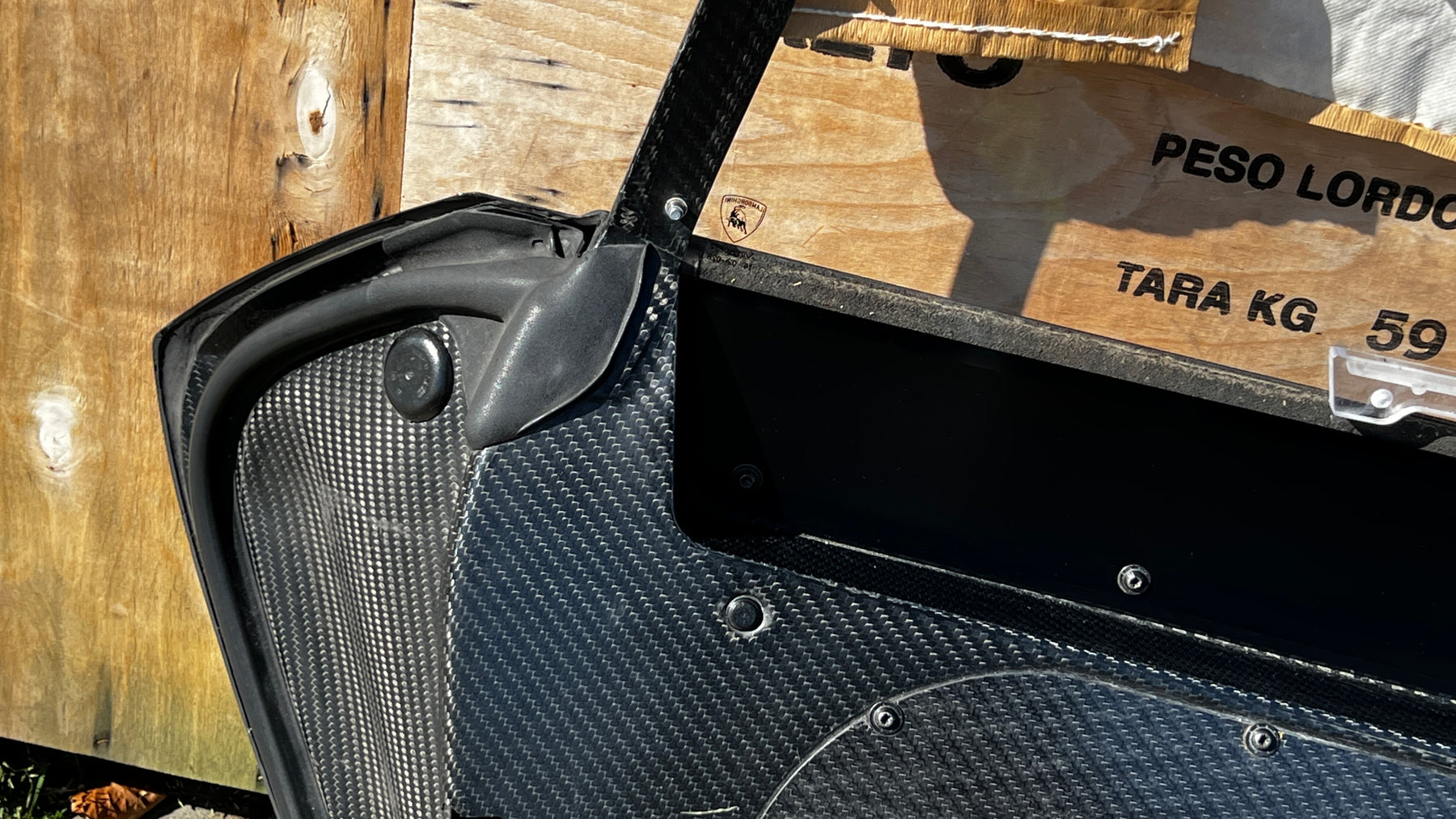 Lamborghini Huracan GT3 EVO Carbon fiber door complete LH, OEM, Part number: 4TA837157