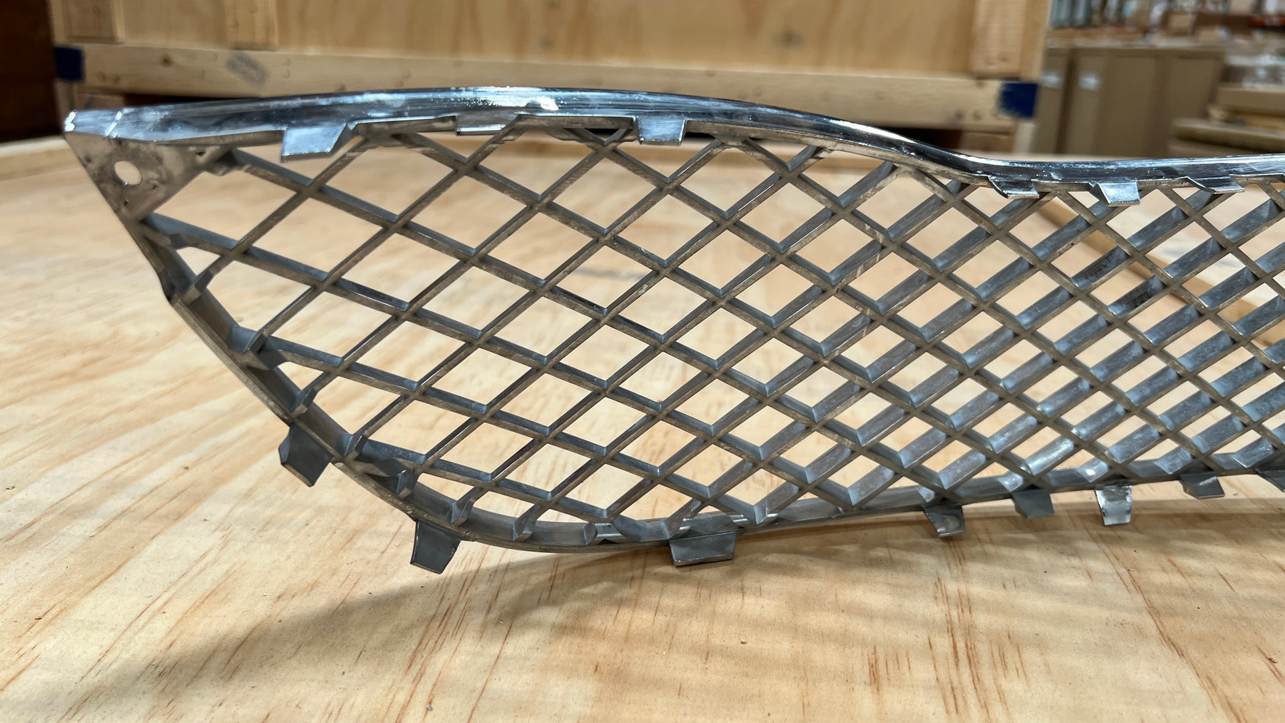 Bentley Continental GT GTC lower grill chrome, OEM, Part number: 3W8807667D