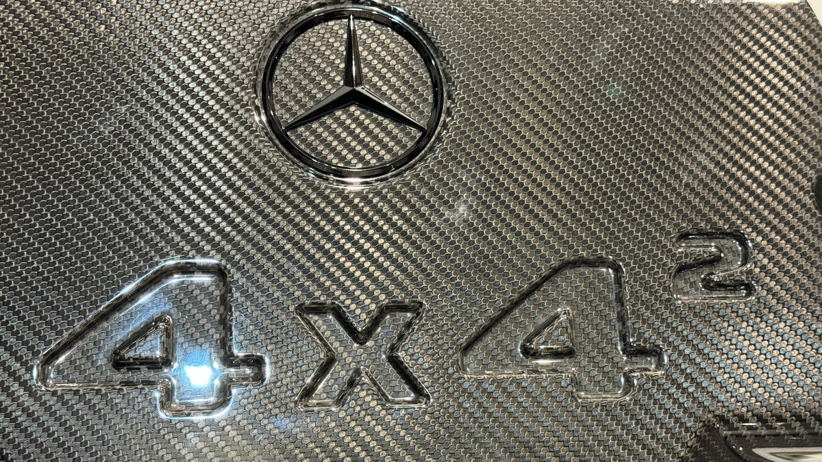 Mercedes Benz G wagon 4x4 Carbon fiber spare wheel cover, OEM, Part number: A4638982500