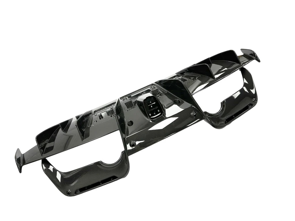 Ferrari 488 PISTA Rear diffuser Carbon Glossy finish, OEM, Part number: 796698