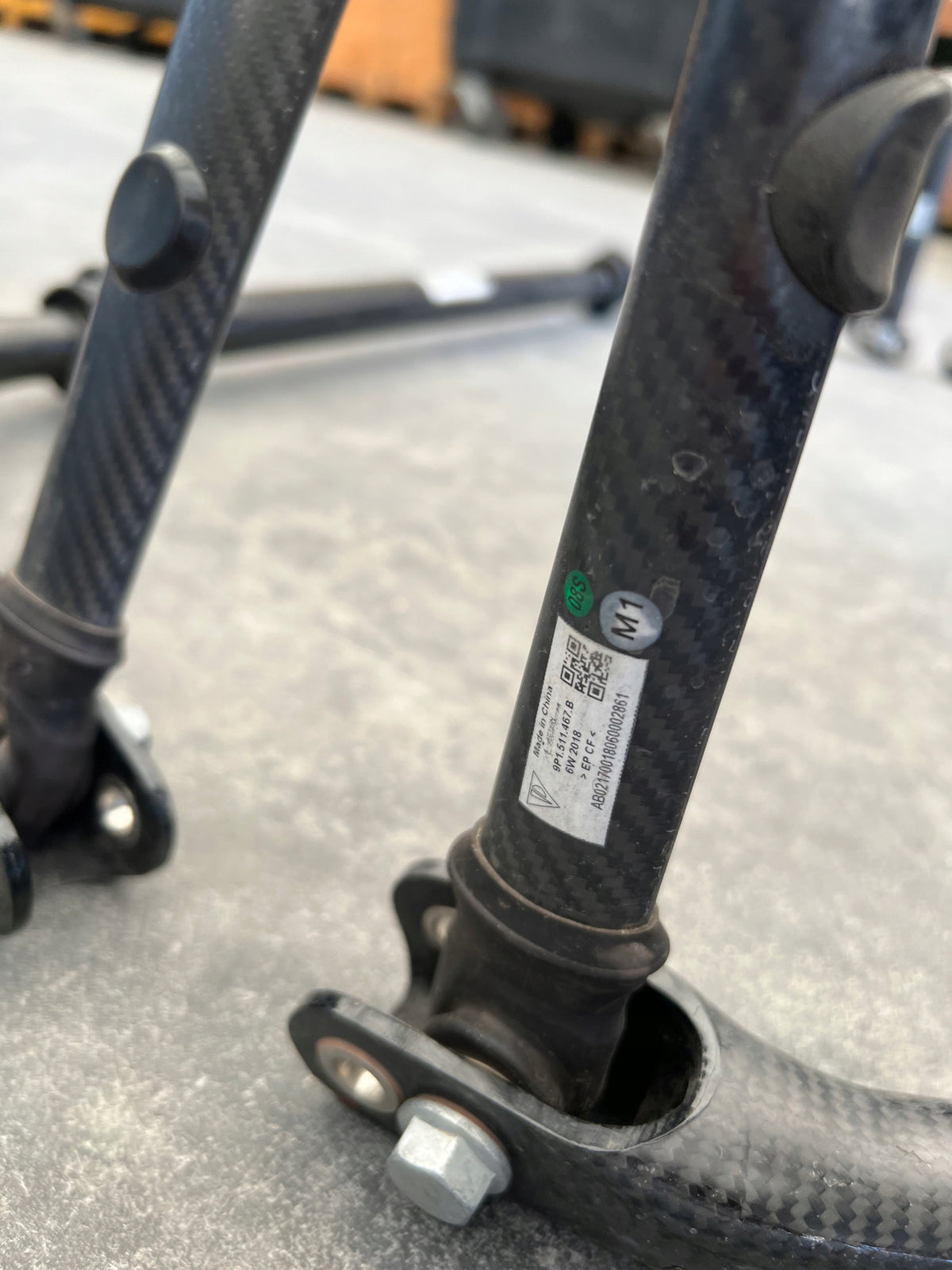 Porsche GT3RS Stabilizer carbon Weisach set, OEM, Part number: 9P1511467B