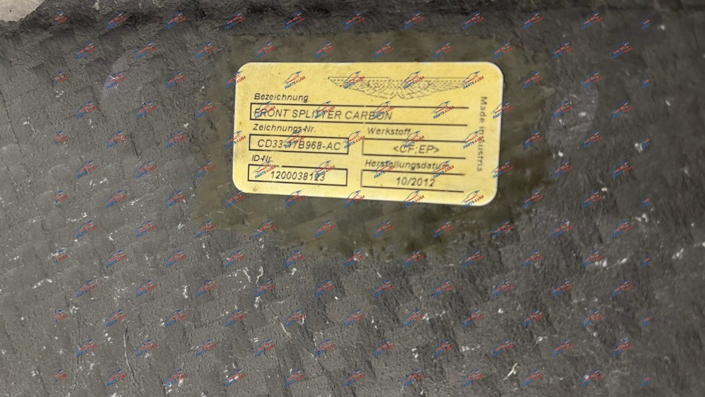 Aston Martin Vanquish Front Splitter Carbon Part Nr: Cd3317B968Ac