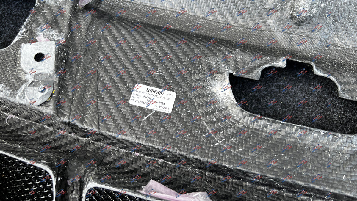 Ferrari 296 GTB Carbon fiber Rear Engine compartment set of 4 OEM Part number: - Carbon fiber engine cover