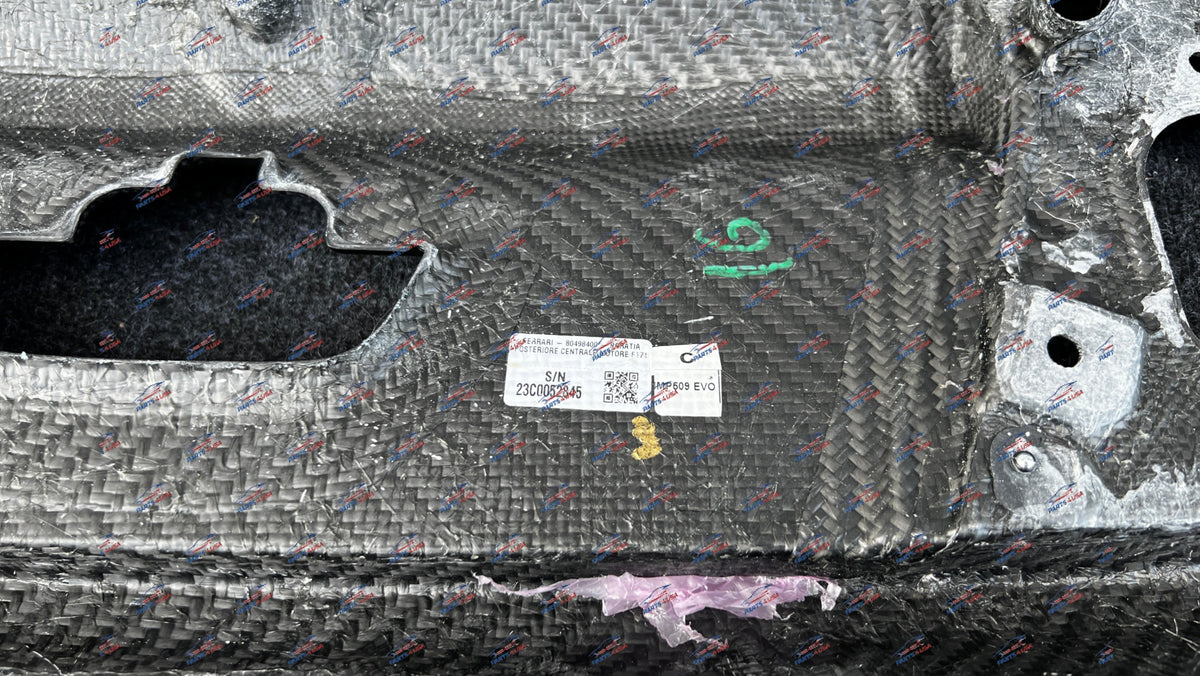 Ferrari 296 GTB Carbon fiber Rear Engine compartment set of 4 OEM Part number: - Carbon fiber engine cover