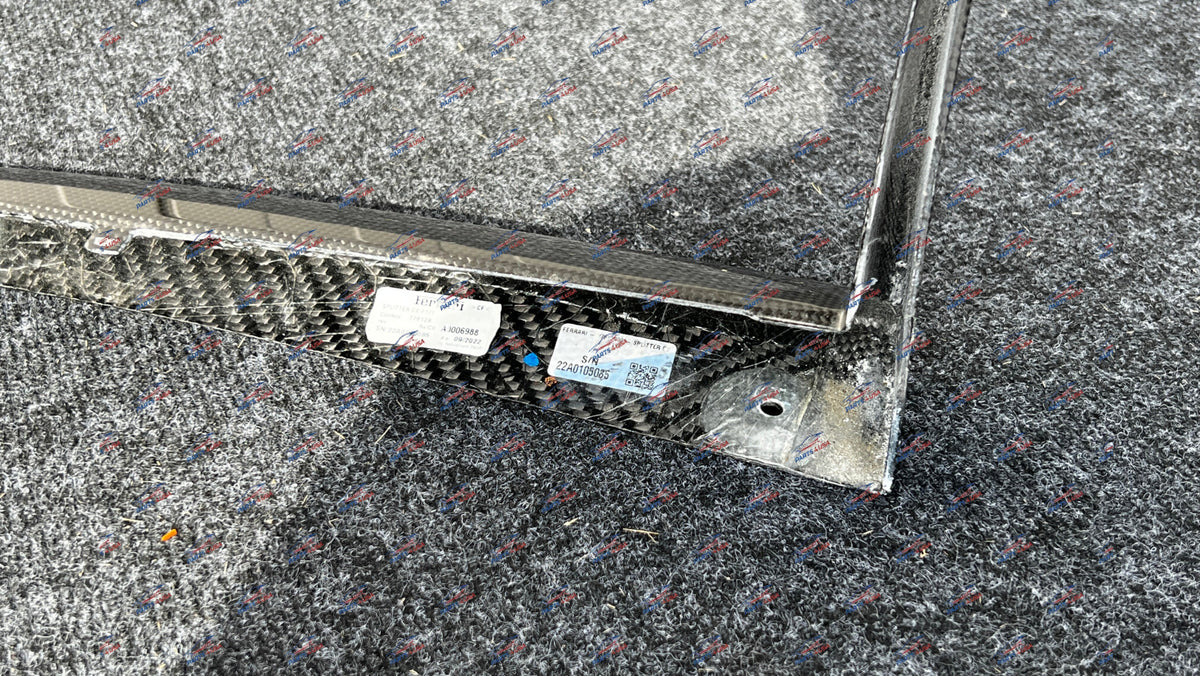 Ferrari 296 GTB Front lip Carbon fiber OEM Part number: 778127 778128 - Carbon front lip