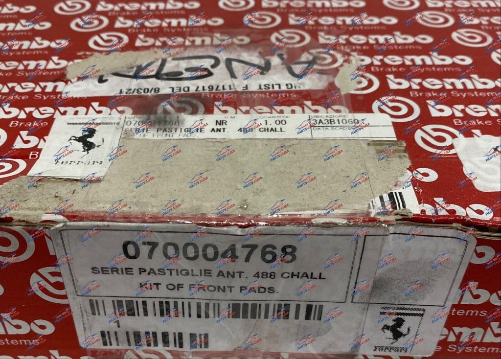 Ferrari 488 Challange Front Pads Kit Part Number: 70004768