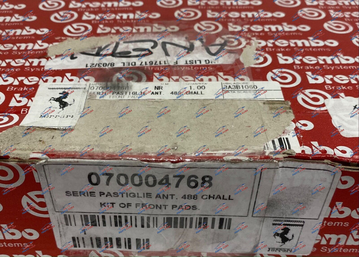 Ferrari 488 Challange Front Pads Kit Part Number: 70004768