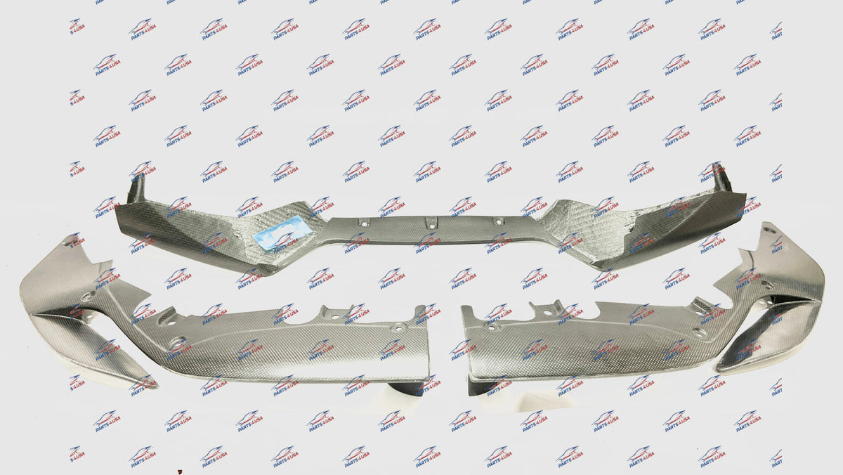 Ferrari 488 Pista Front Lip Complete 3 Pieces Carbon Oem Part