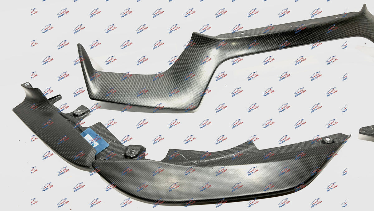 Ferrari 488 Pista Front Lip Complete 3 Pieces Carbon Oem Part