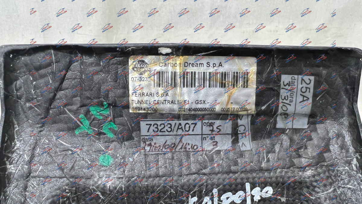 Ferrari 599 Gtb Center Tunnel Carbon Fiber Part Number: 69143200