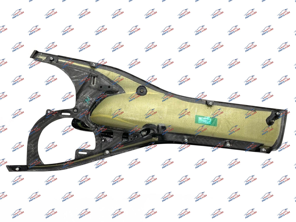 Ferrari 812 Superfast GTS LH Central Medalion Door Carbon OEM Part number: 88928300 775511 - Carbon fiber door trim
