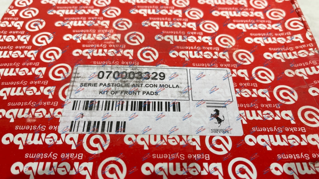 Ferrari California Or Portofino Front Pad Set With Springs Part Number: 70003329