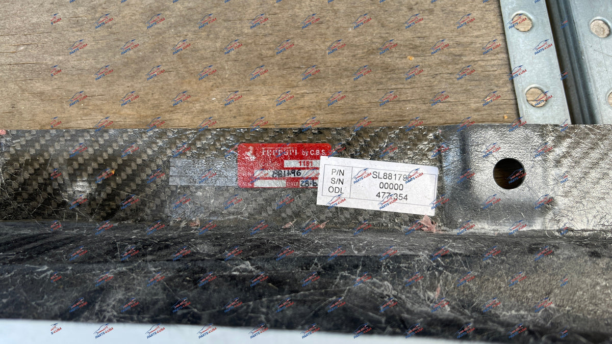 Ferrari F8 Tributo Side Skirt Carbon Fiber Part Number: 985881796