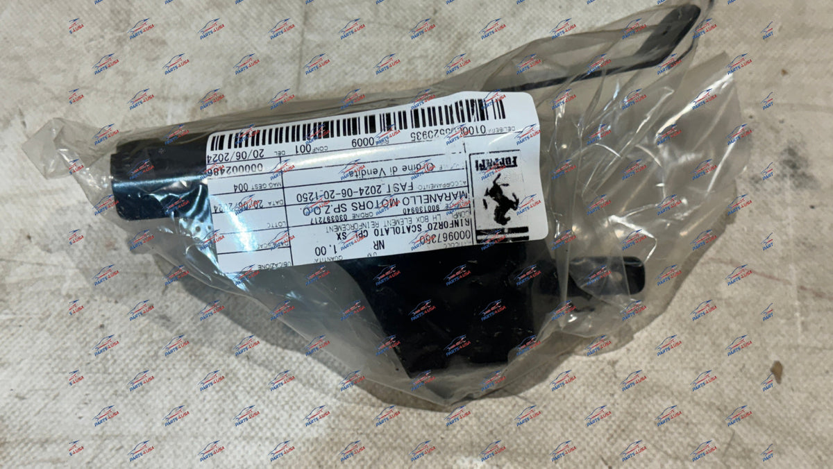 Ferrari F8 Tributo Spider Compl LH Box element reinforcement OEM Part number: 967350 - Bracket