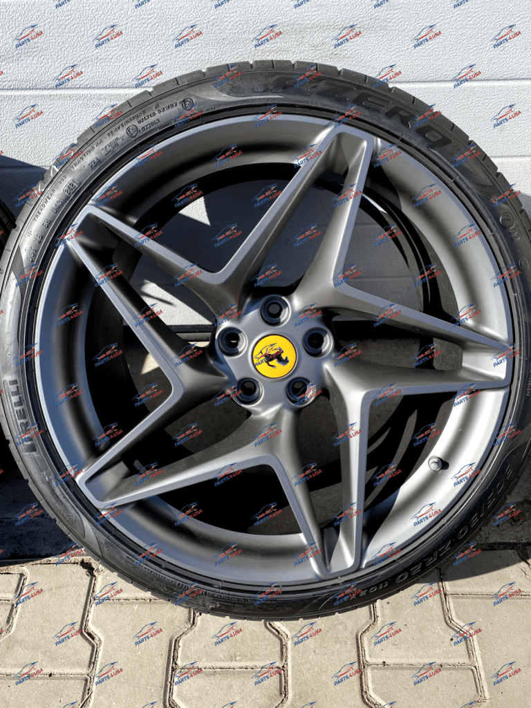 Ferrari F8 Wheels Set 20 Inch Forged Matte Corsa Gray Oem Part Number: 861244 Wheels