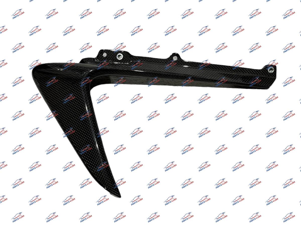 Ferrari Pista Rh Lateral Under-Chin Element Carbon Part Number: 807968 Bumper