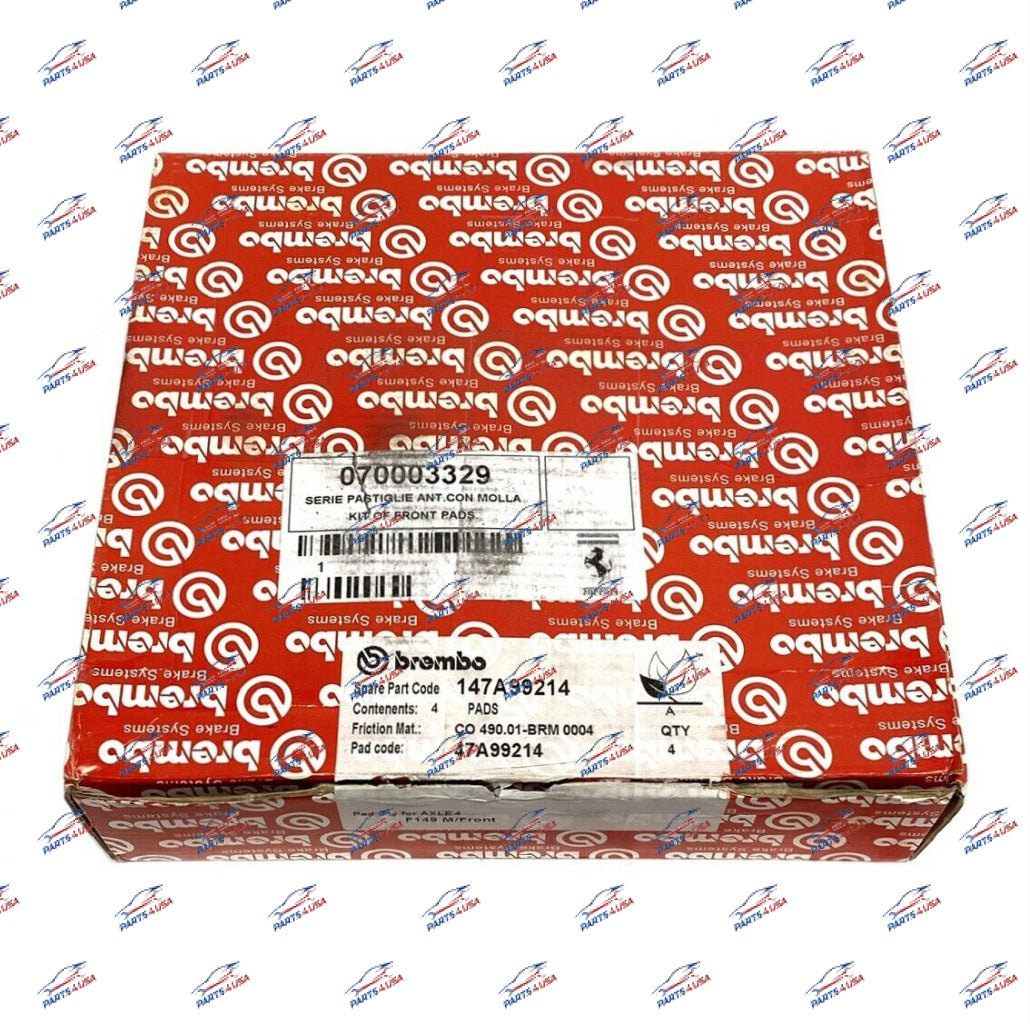Ferrari Roma Front Brake Pads Kit Part Number: 70003329