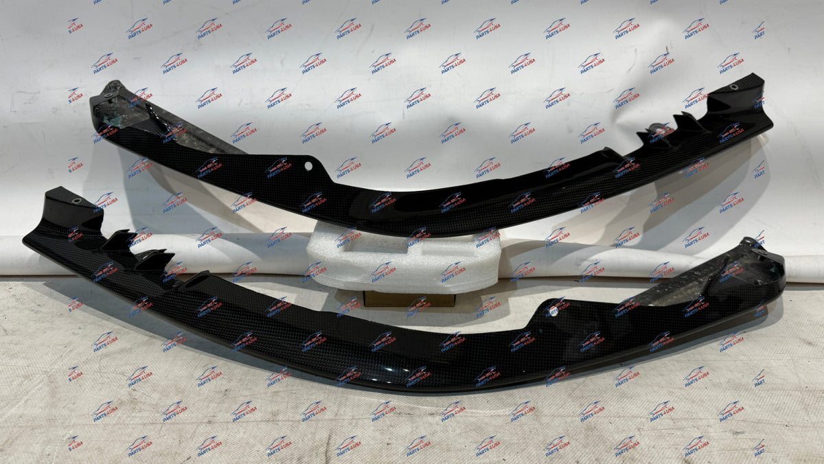 Ferrari SF90 Stradale Lateral Spoiler LH + RH carbon OEM Part number: 872647 872648 - Carbon fiber front lip