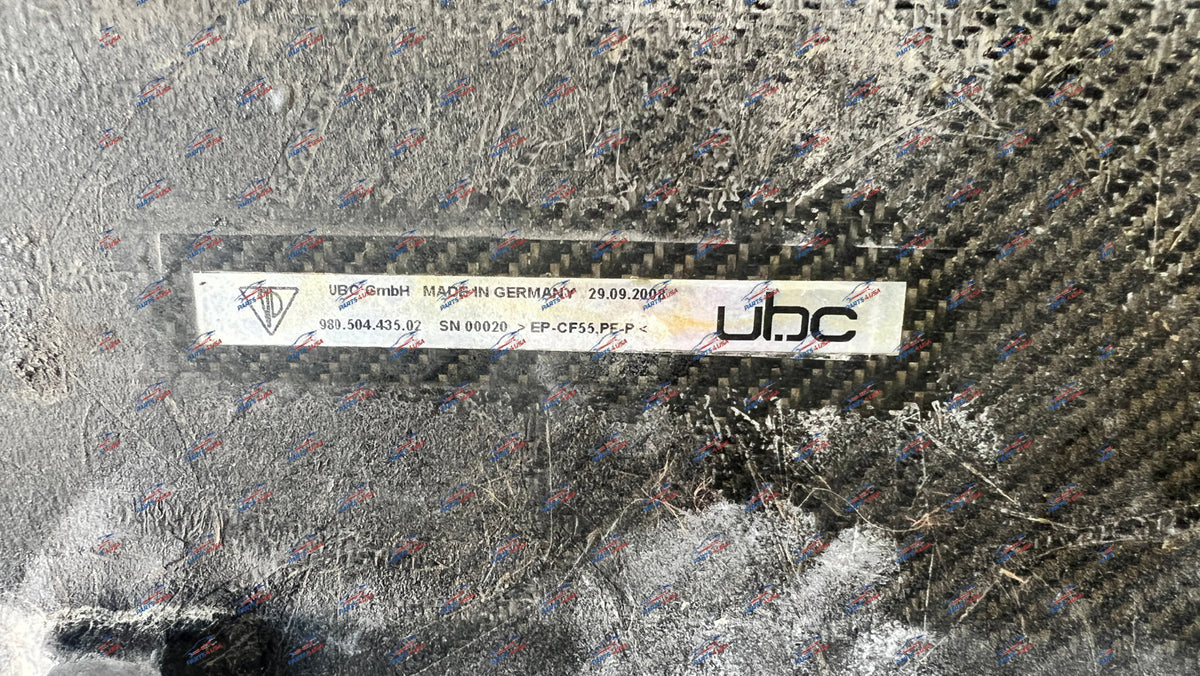 Porsche Carrera GT Rear Diffuser Carbon fiber OEM Part number: 98050443502 - Carbon fiber rear diffuser