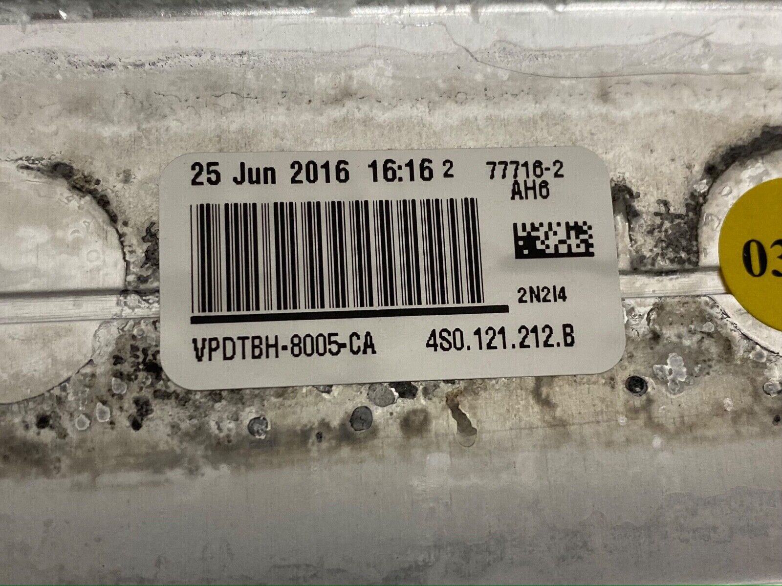 Lamborghini Huracan Water Radiator sideblade RH, OEM, Part number: 4S0121212B