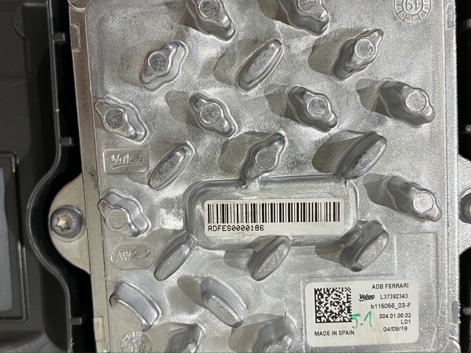 Ferrari Rome RH Headlight US Spec, OEM, Part number: 904370