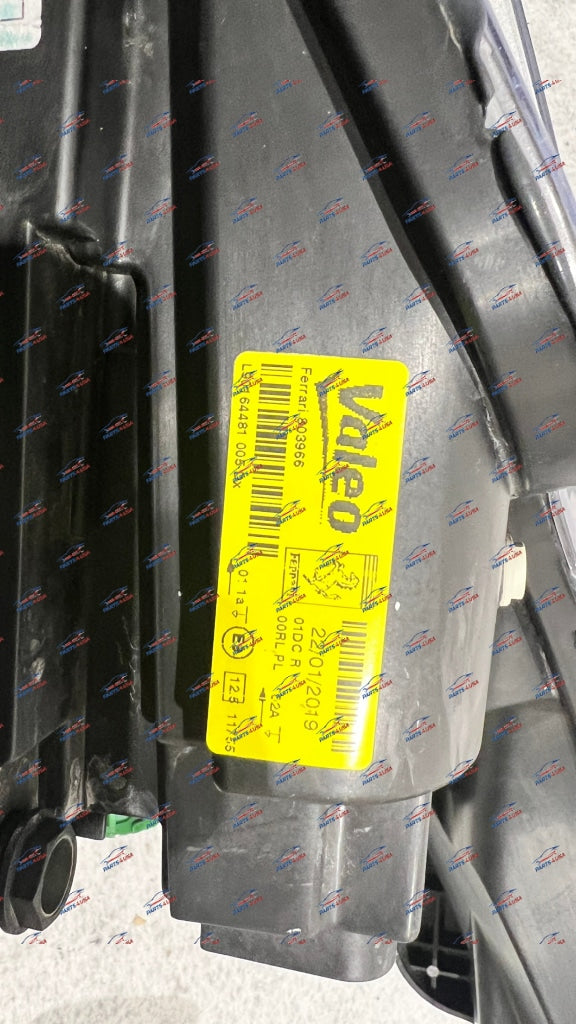 Ferrari 488 Headlight Rh Oem Part Bixenon Number: 803966
