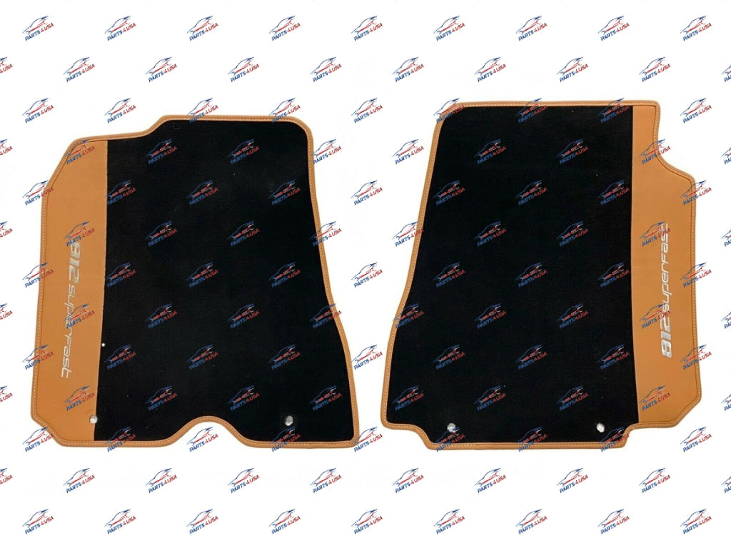 Ferrari 812 Superfast Floor Matt Black With Camel Oem Part