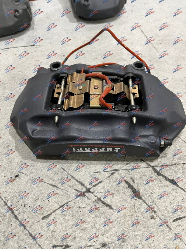 Ferrari California Brake Set Caliper And Brake Pads Of 4 Oem Part