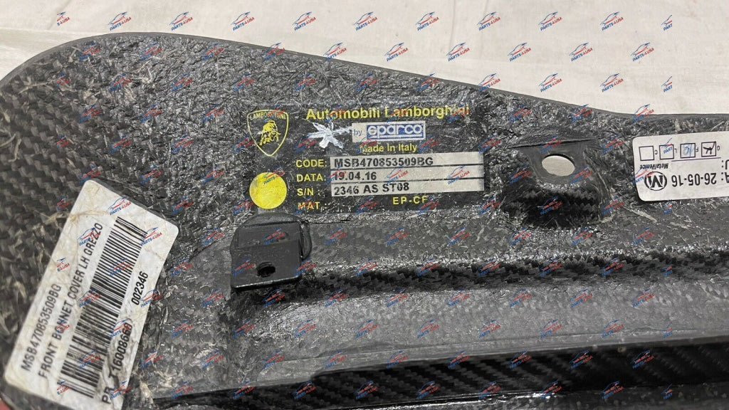 Lamborghini Aventador Lp700 S Svj Cover Carbon Part Number: 470853510B