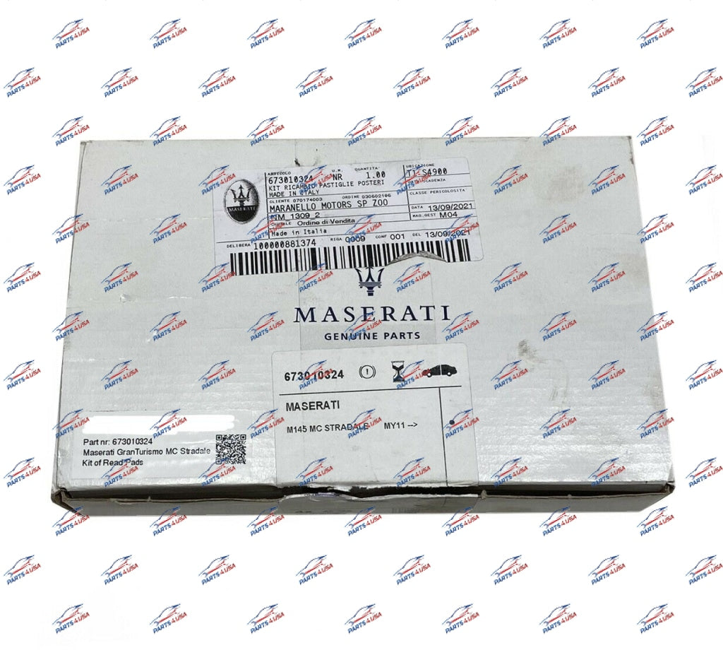 Maserati Granturismo Mc Stradale Rear Brake Pad Kit Part Number: 673010324
