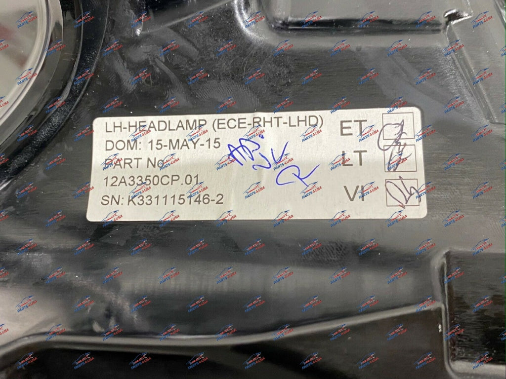 Mclaren 650S 675Lt Headlight Left Side Part Number: 12A3350Cp