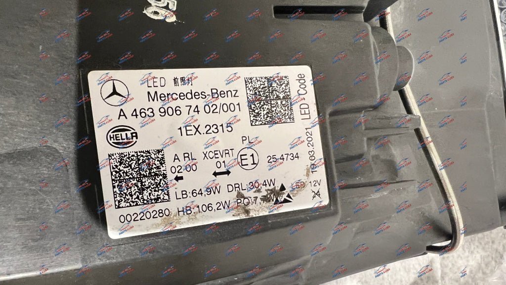 Mercedes Benz G63 Amg G Wagon Multibeam Led Left And Right Oem Part Headlight