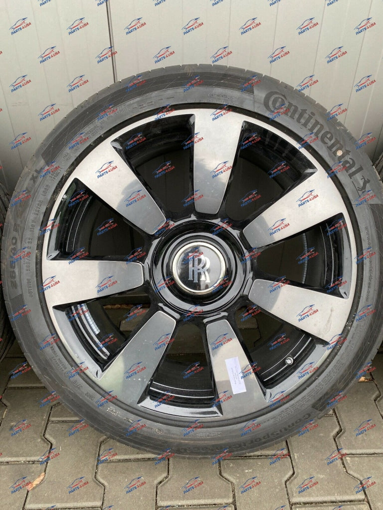 Rolls Royce Cullinan Wheels Set Black Polished 22 Inch