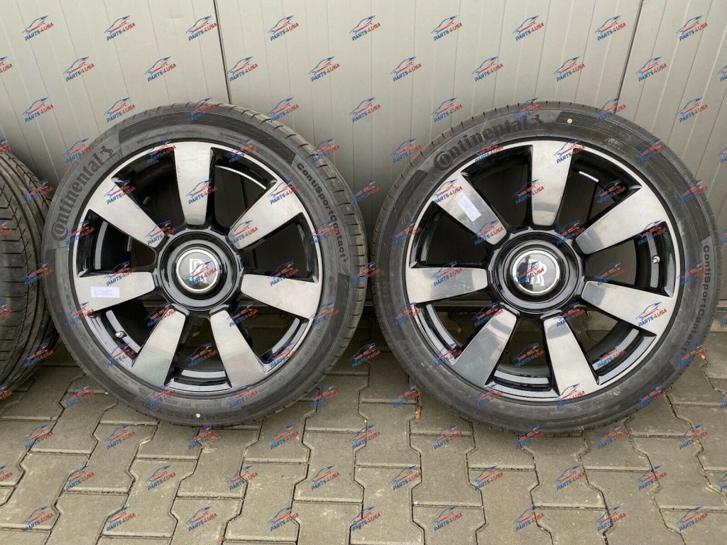 Rolls Royce Cullinan Wheels Set Black Polished 22 Inch