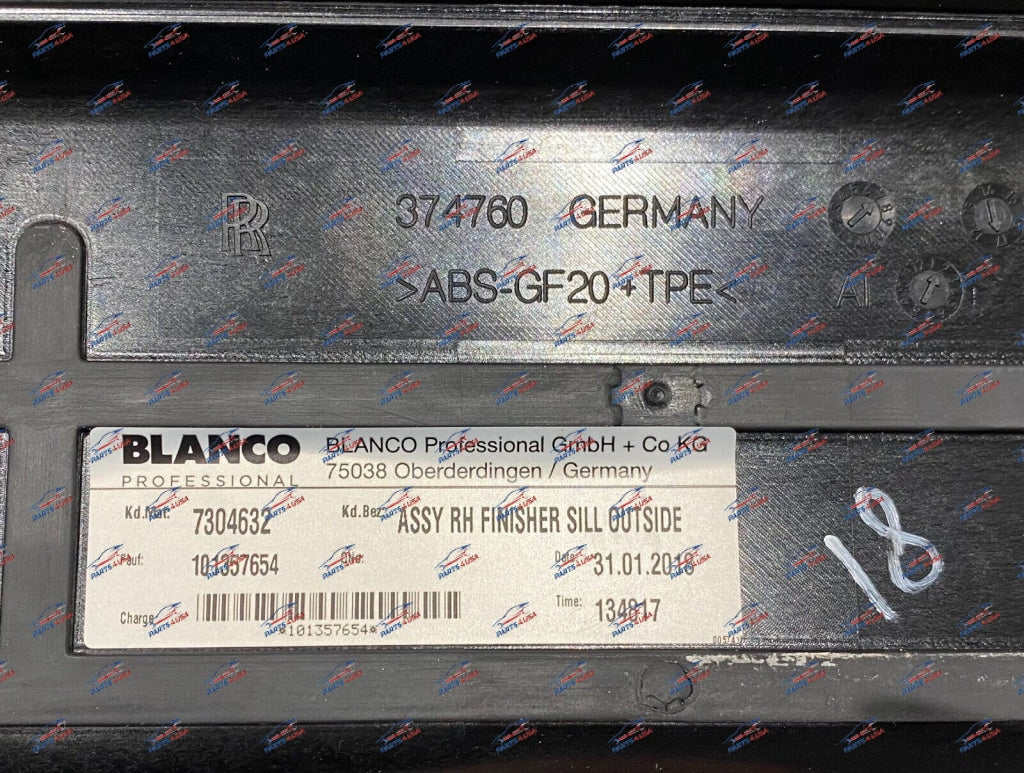Rolls Royce Wraith Door Sill Plate L + R Oem Part Numbee: 7304632