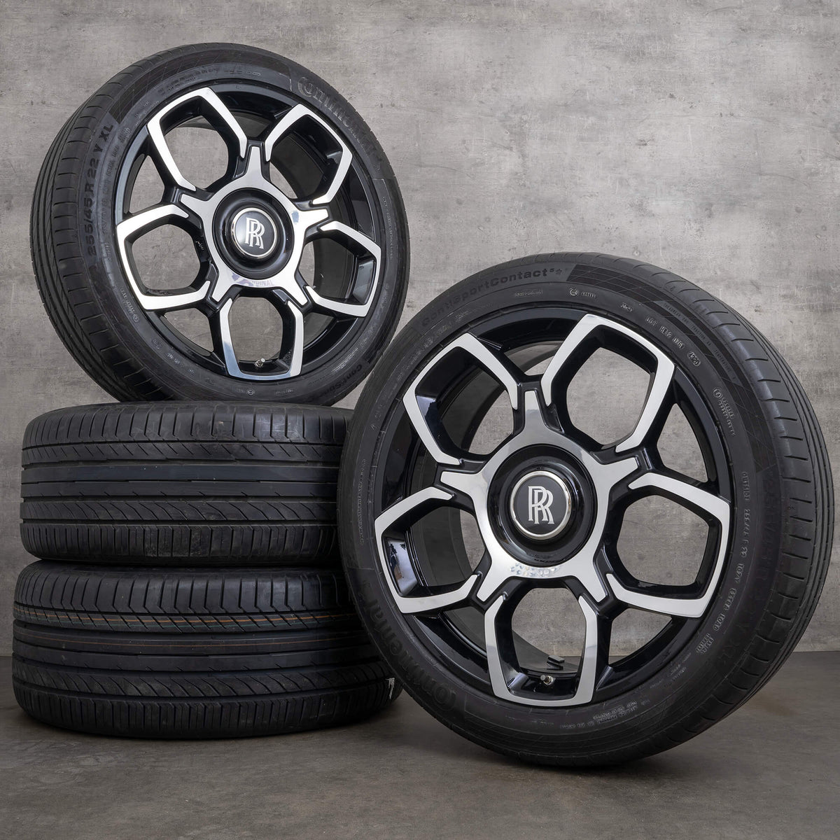 Rolls Royce Cullinan RR31 wheels and tires set, OEM Part