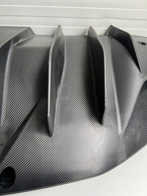 Lamborghini Aventador SVJ Rear diffuser visible carbon Matte finish, OEM, Part number: 470807107B