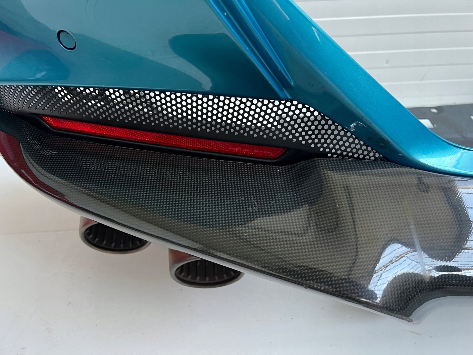 Ferrari Portofino M F164 Rear bumper W Carbon diffuser, OEM, Part number: