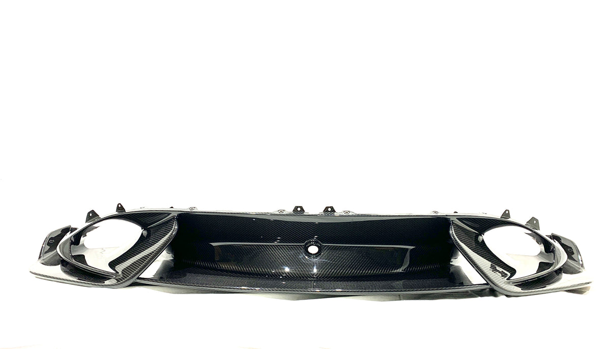 McLaren 765LT Front splitter carbon fiber, OEM, Part number: 14AB975RPCFG