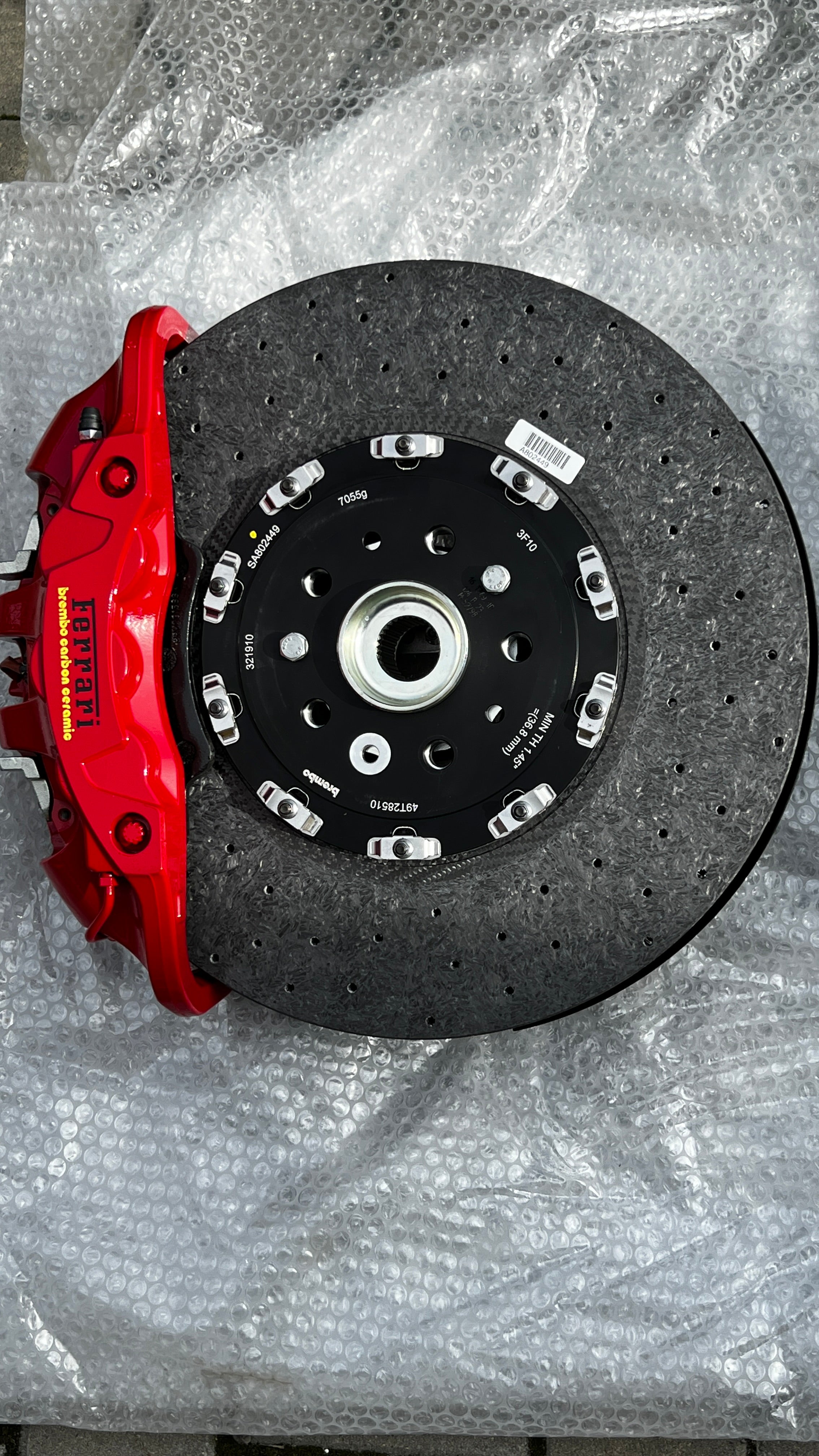 Ferrari F8 Tributo 488 Brake Set Complete Ceramic, OEM, Part number: