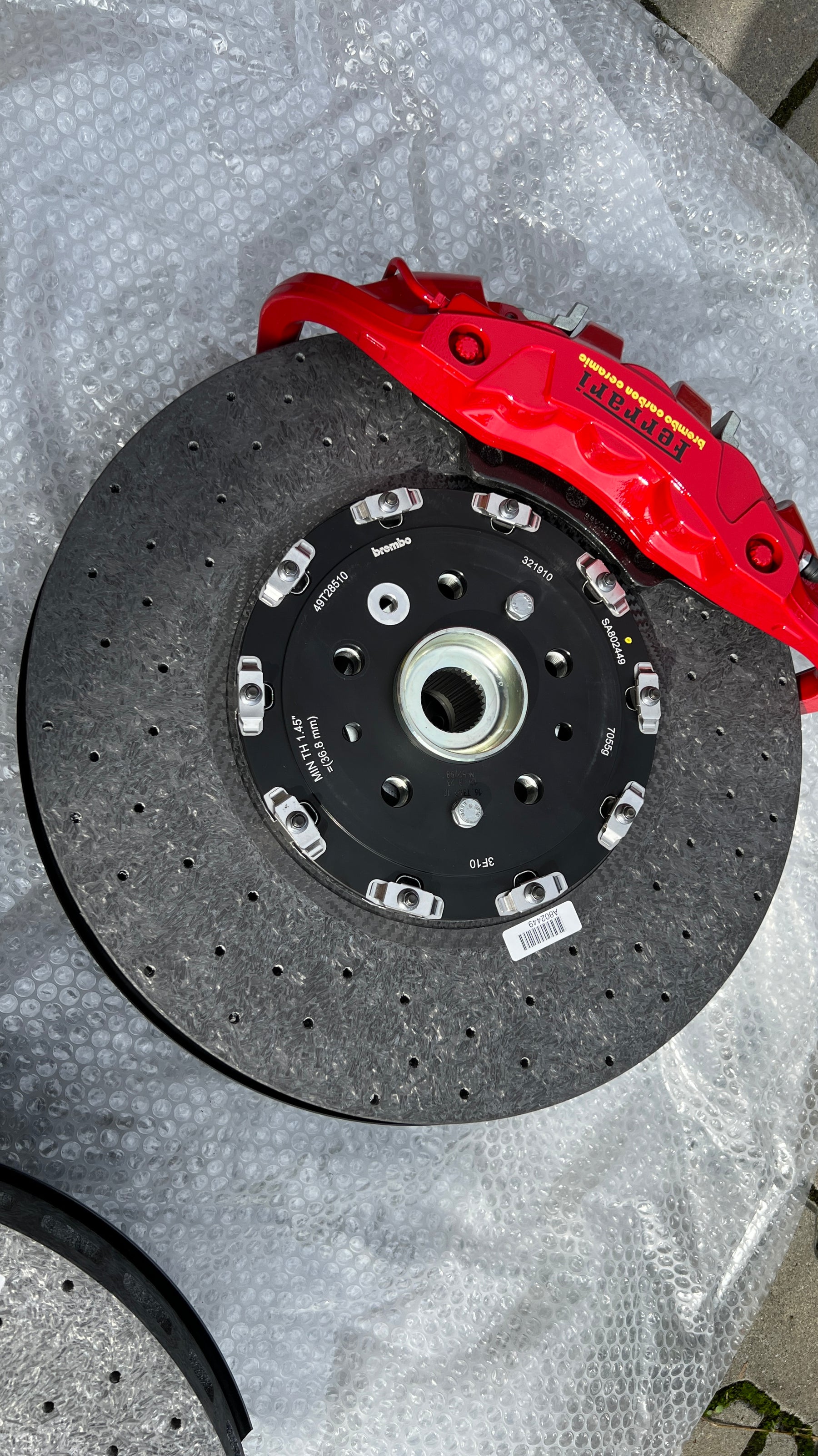 Ferrari F8 Tributo 488 Brake Set Complete Ceramic, OEM, Part number: