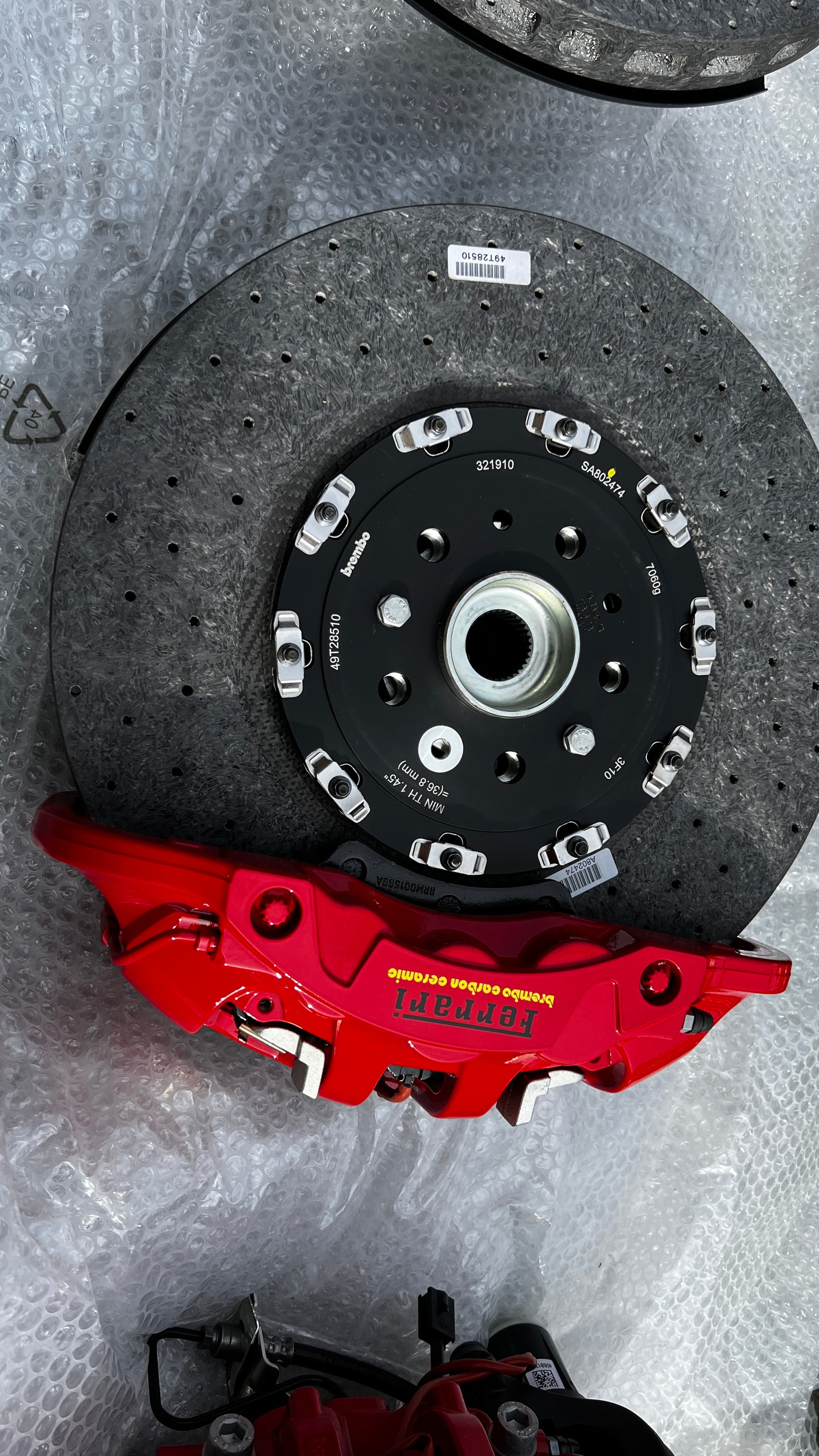 Ferrari F8 Tributo 488 Brake Set Complete Ceramic, OEM, Part number: