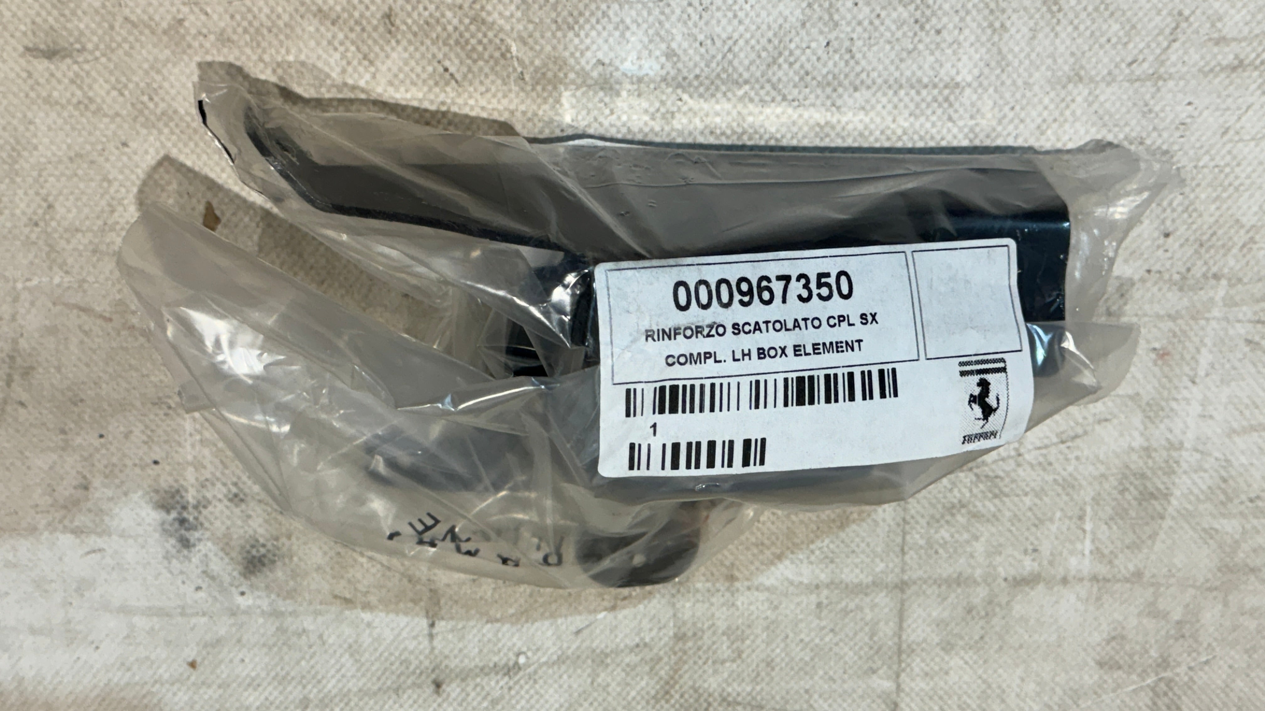 Ferrari F8 Tributo Spider Compl LH Box element reinforcement, OEM, Part number: 967350