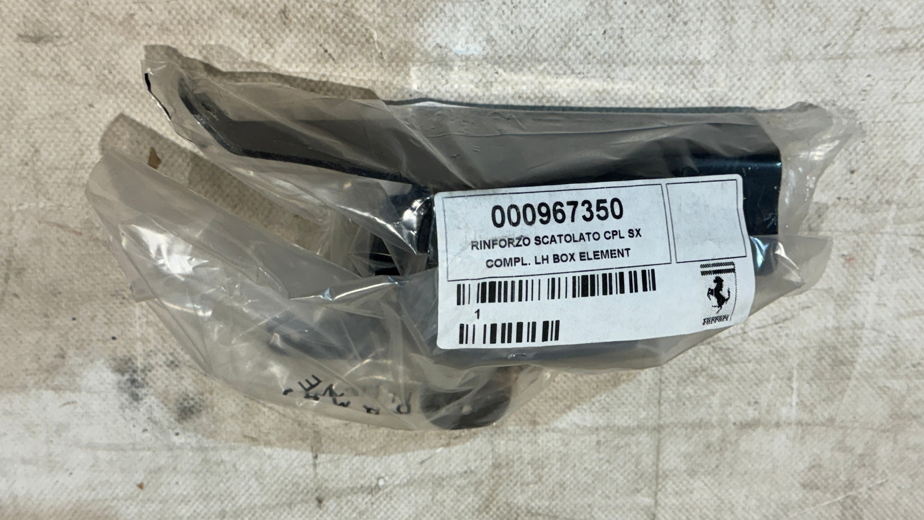 Ferrari F8 Tributo Spider Compl LH Box element reinforcement, OEM, Part number: 967350