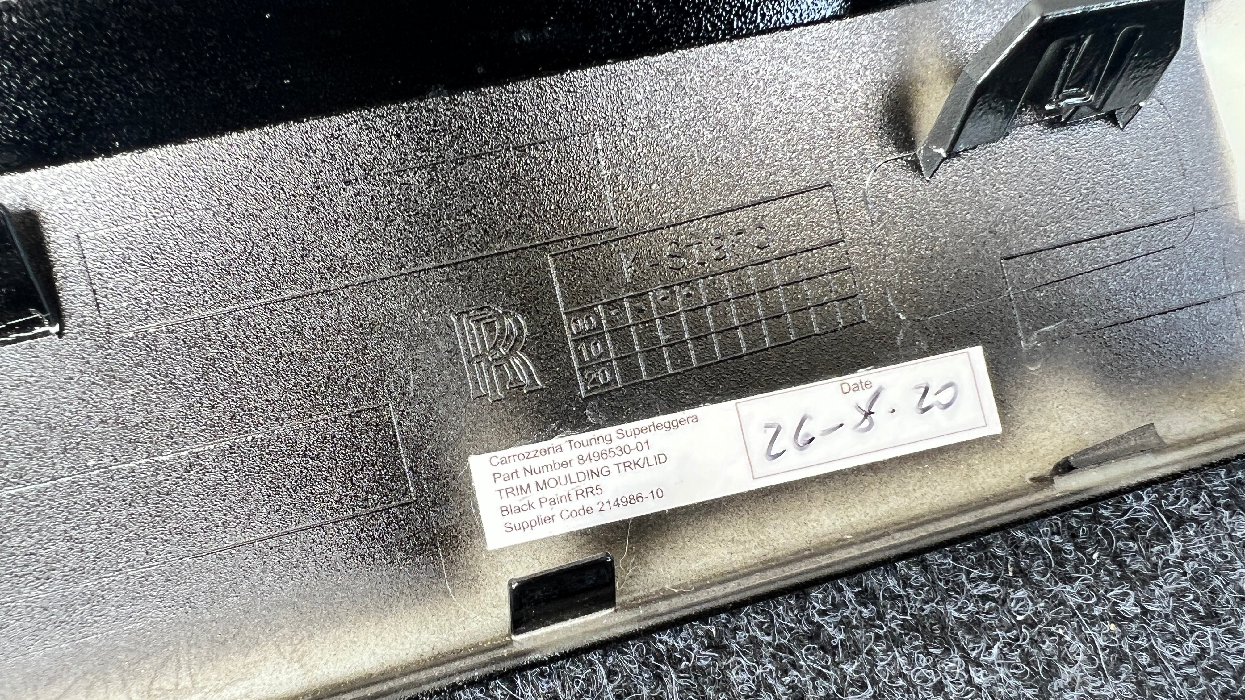 Rolls Royce Wraith Dawn RR5 RR6 Trunk lid cover, OEM, Part number: 51137442227
