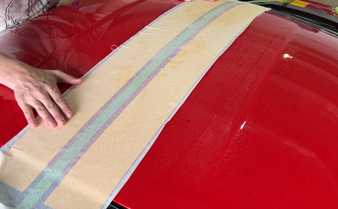 Ferrari F8 Tributo Yellow Stripe Decals PPF foil set, Limited edition